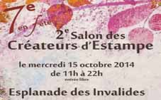 Octobre 2014 – 2ème salon des créateur d’estampes aux Invalides
