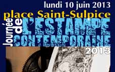 Juin 2013 – Journée de l’estampe contemporaine place Saint Sulpice