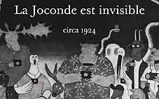 La Joconde est invisible aux éditions Circa 1924